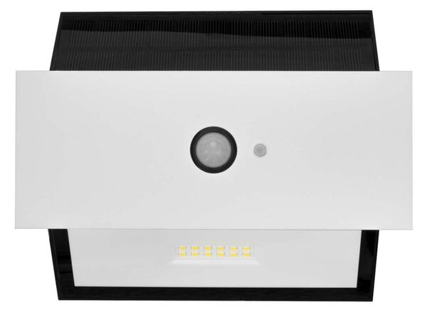 Applique LED Solare Bianca Rettangolare con Sensore di Movimento Colore Bianco Naturale 4.000K