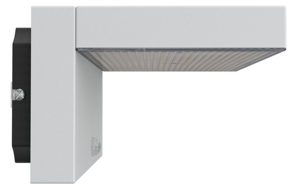 Applique LED Solare Minimal Bianca con Sensore di Movimento Colore Bianco Naturale 4.000K