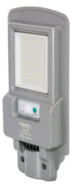 Armatura LED Solare 2000 lm Autonomia 12 ore con Telecomando e Braccio Colore Bianco Naturale 4.000K