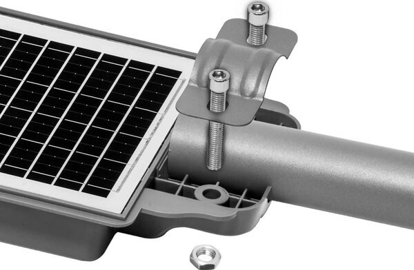 Armatura LED Solare 2000 lm Autonomia 12 ore con Telecomando e Braccio Colore Bianco Naturale 4.000K