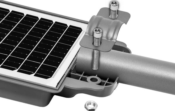 Armatura LED Solare 4000 lm Autonomia 12 ore con Telecomando e Braccio Colore Bianco Naturale 4.000K
