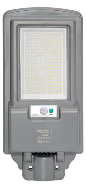 Armatura LED Solare 4000 lm Autonomia 12 ore con Telecomando e Braccio Colore Bianco Naturale 4.000K