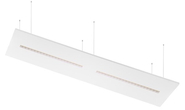 Pannello LED Sospeso 120x30 28W/36W/42W CCT CRI92 con driver Philips Colore Bianco Variabile CCT