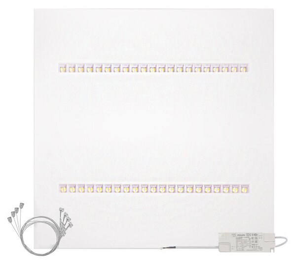 Pannello LED Sospeso 60x60 28W/36W/42W CCT CRI92 con driver Philips Colore Bianco Variabile CCT