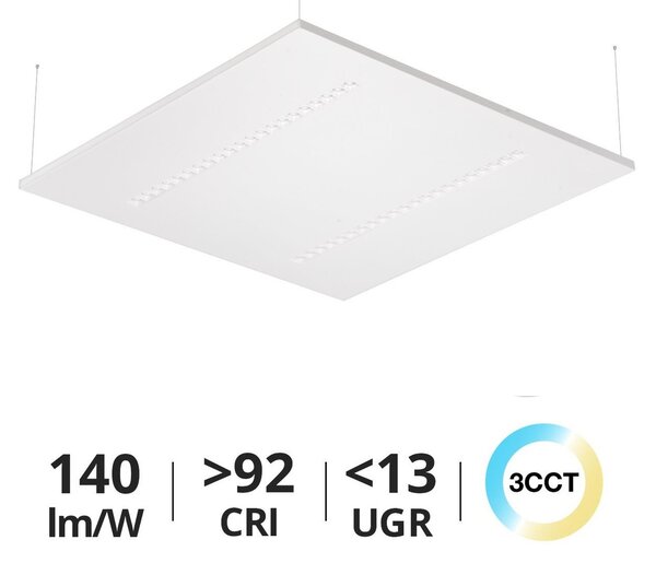Pannello LED Sospeso 60x60 28W/36W/42W CCT CRI92 con driver Philips Colore Bianco Variabile CCT