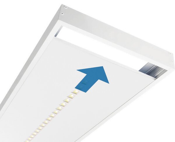 Plafoniera LED 120x30 28W 36W 42W CCT CRI92 con driver Philips Colore Bianco Variabile CCT