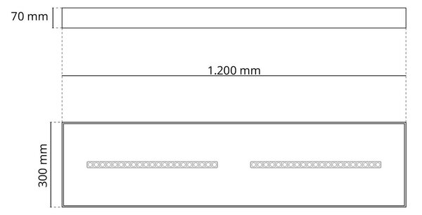 Plafoniera LED 120x30 28W 36W 42W CCT CRI92 con driver Philips Colore Bianco Variabile CCT