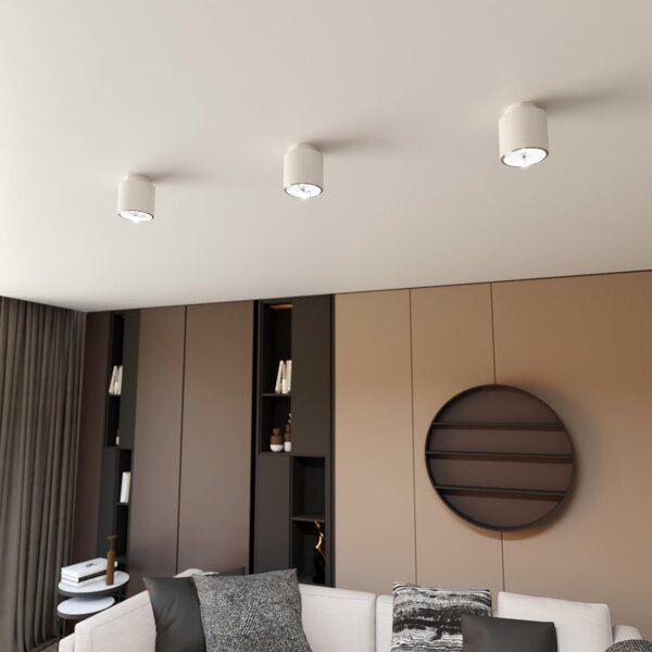 Lampada da Soffitto in Acciaio AR111 NANO 1 Bianco