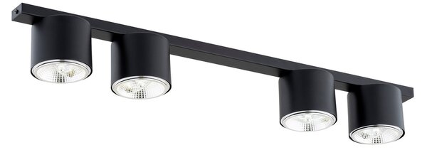 Lampadario da Soffitto in Acciaio AR111 NANO 4 Nero/Bianco 4xAR111