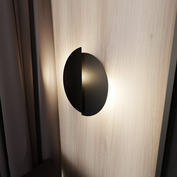 Applique da Parete in Acciaio FORM 9 Nero 2xG9