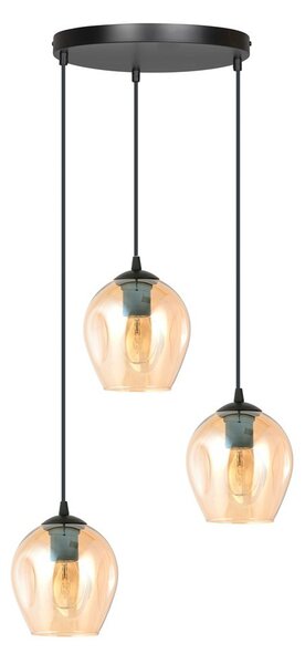 Lampadario a Sospensione in Acciaio e Vetro ISTAR 3 BL PREMIUM 3xE27
