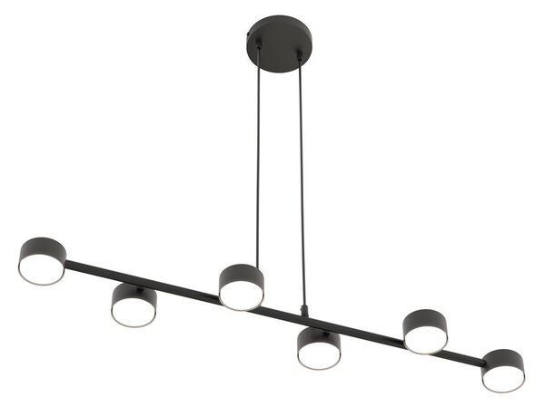 Lampadario a sospensione MEGARA 6 Nero 6xGX53