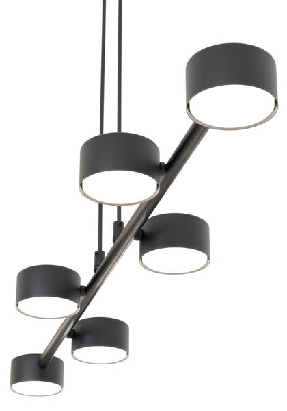 Lampadario a sospensione MEGARA 6 Nero 6xGX53