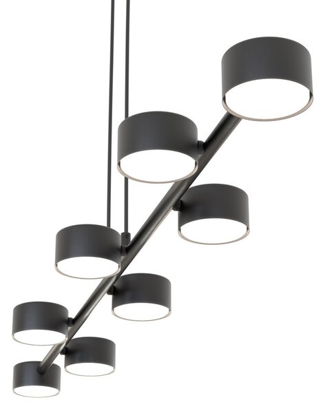 Lampadario a sospensione MEGARA 8 Nero 8xGX53