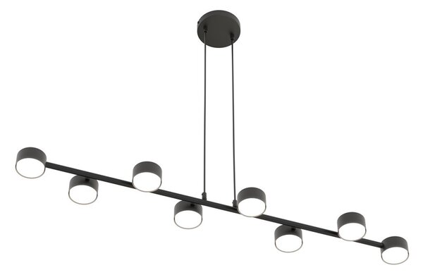 Lampadario a sospensione MEGARA 8 Nero 8xGX53