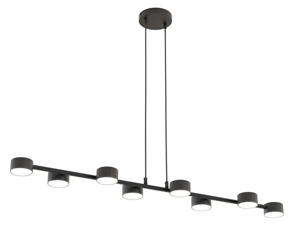 Lampadario a sospensione MEGARA 8 Nero 8xGX53