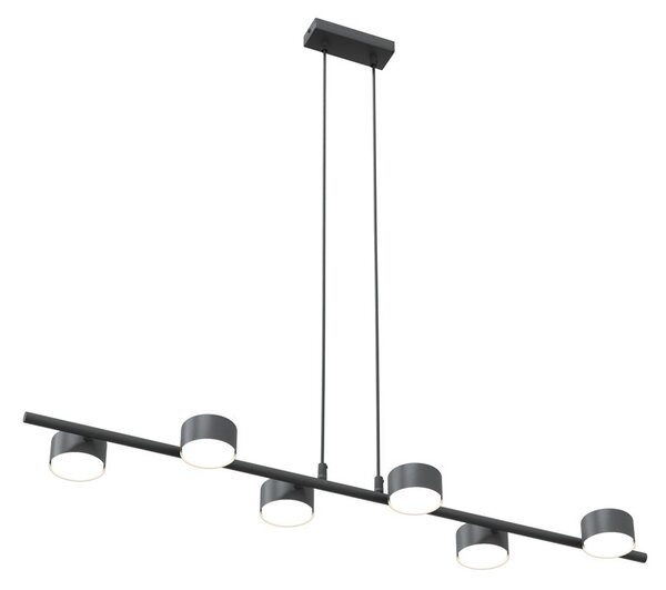 Lampadario a sospensione SORA 6 Nero 6xGX53 da interno