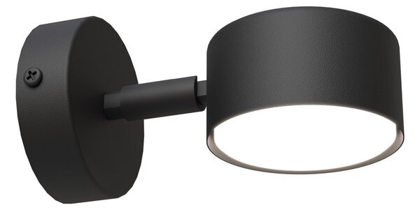 Applique da parete in acciaio SORA K1 GX53 orientabile nera