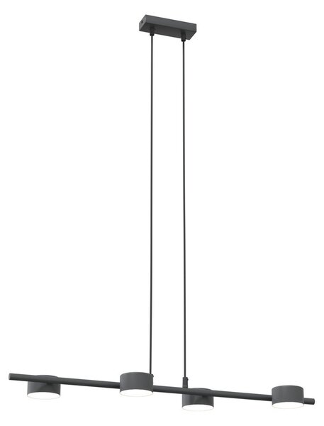 Lampadario a sospensione SORA 4 Nero 4xGX53 da interno