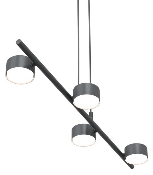 Lampadario a sospensione SORA 4 Nero 4xGX53 da interno