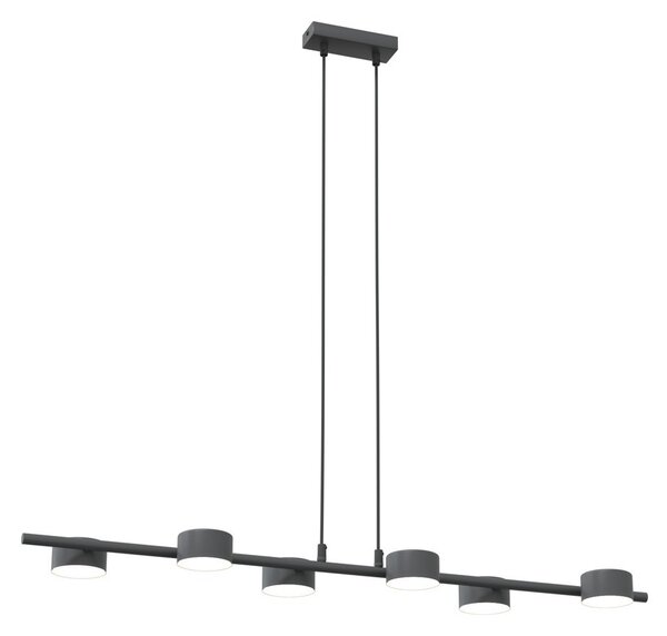 Lampadario a sospensione SORA 6 Nero 6xGX53 da interno