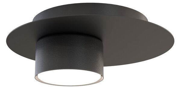 Lampada da soffitto in acciaio BOLX 1 GX53 nera da interno