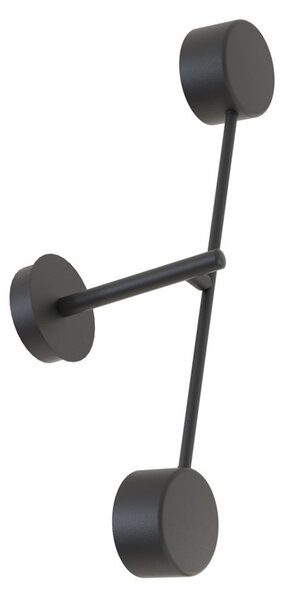 Lampada da parete in acciaio NATSU K2 nero 2xGX53