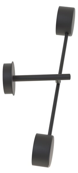 Lampada da parete in acciaio NATSU K2 nero 2xGX53