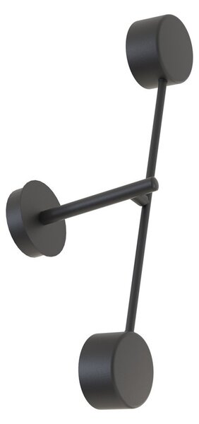 Lampada da parete in acciaio NATSU K2 nero 2xGX53