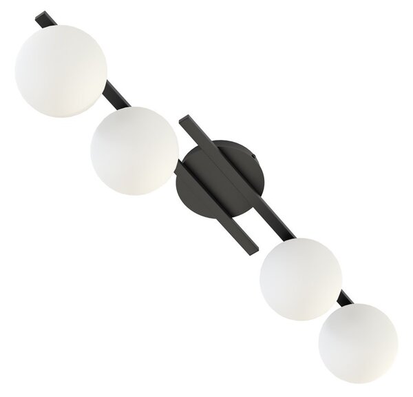 Lampada da soffitto in acciaio KAIRO 4 da interno 4xE14