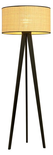 Lampada da Terra in Acciaio e Tessuto ASTON 1 E27