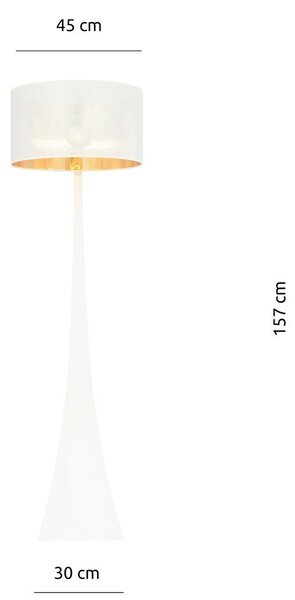 Lampada da Terra ESTRELLA LP1 in Acciaio E27