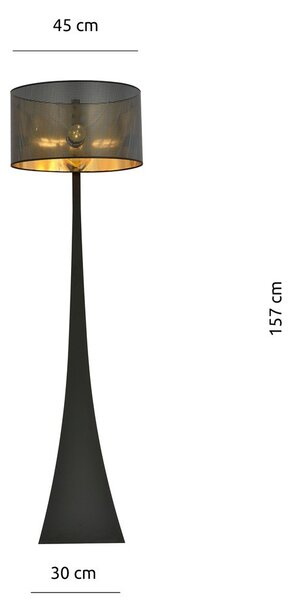 Lampada da Terra ESTRELLA LP1 in Acciaio E27