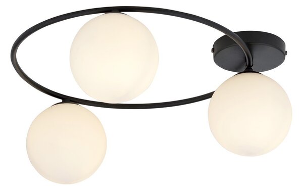 Lampada da soffitto in acciaio SOPRA 3 da interno 3xE14