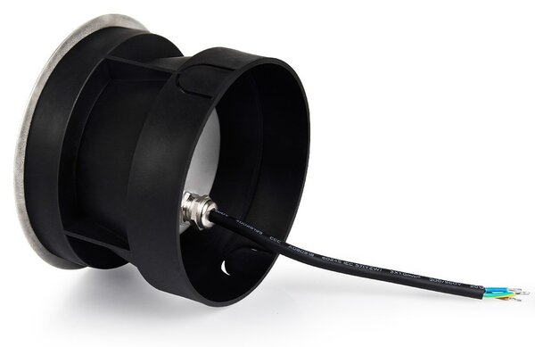 Faretto Segnapasso Interrato 9W RGB+CCT IP68 Acciaio INOX - Serie SYS Colore RGB+CCT