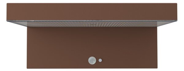 Applique LED Solare Minimal Corten con Sensore di Movimento Colore Bianco Naturale 4.000K