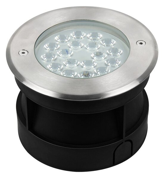 Faretto Segnapasso Interrato 9W RGB+CCT IP68 Acciaio INOX - Serie SYS Colore RGB+CCT