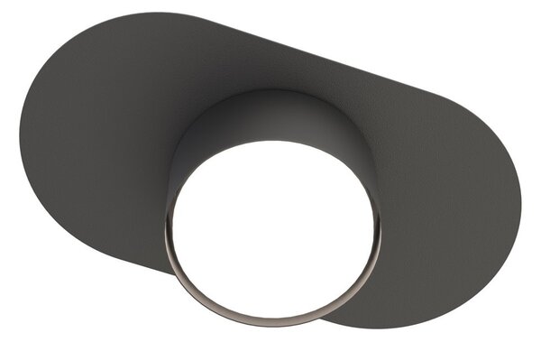 Lampada da soffitto in acciaio STILO 1 GX53 nera da interno