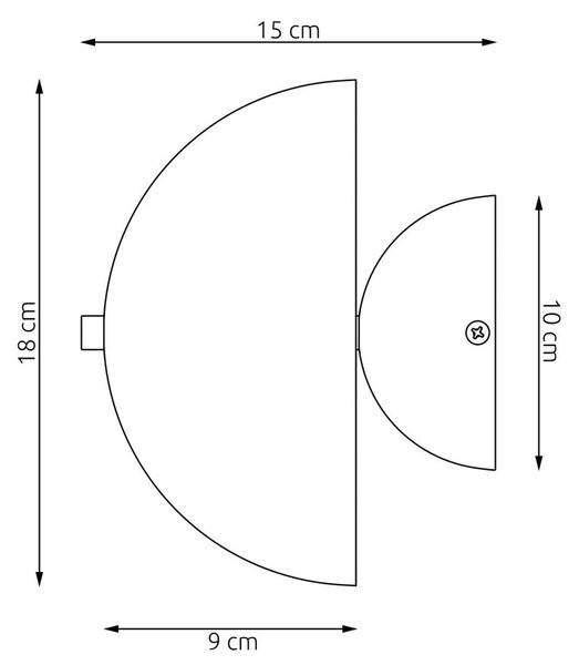 Applique da Parete in Acciaio MUSH K2 da interno 2xG9