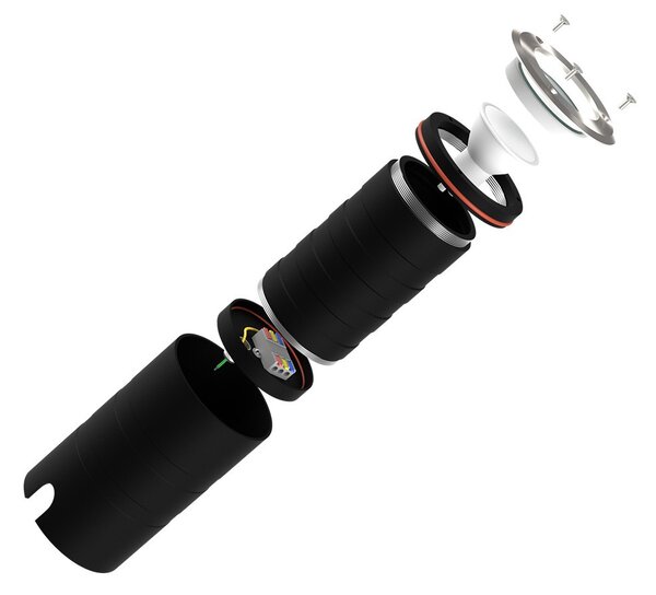 Faro Carrabile GU10 IP67 Orientabile Acciaio INOX 304 - Doppio Pressacavo