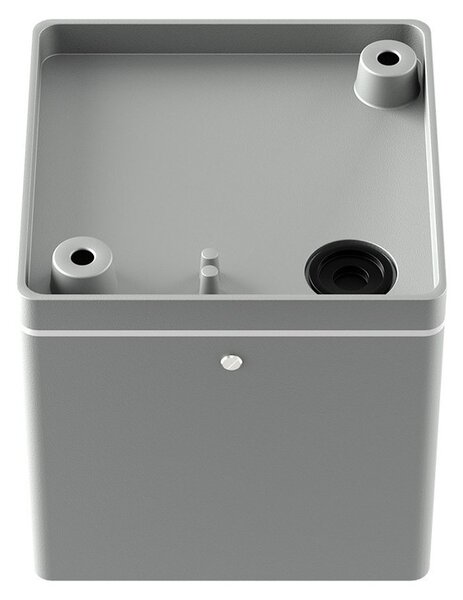 Plafoniera da soffitto Quadrata GU10 IP54 in Alluminio - Grigia