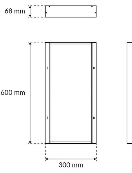 Cornice a Plafoniera per Pannello LED 60x30 cm