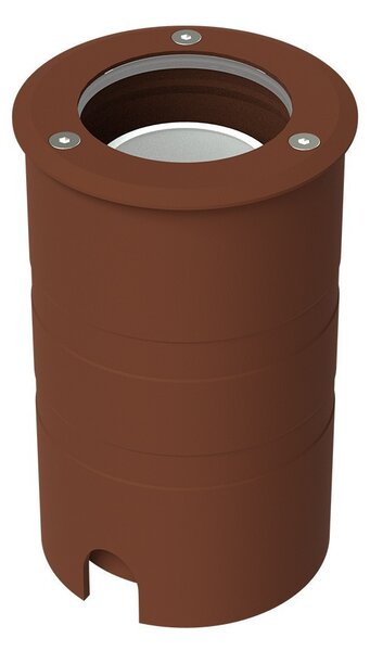 Faro Carrabile GU10 IP67 Orientabile INOX 304 Doppio Pressacavo - Corten