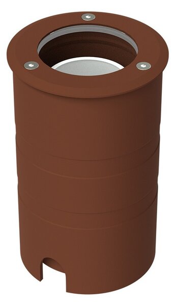 Faro Carrabile GU10 IP67 Orientabile INOX 304 Doppio Pressacavo - Corten