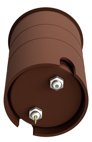 Faro Carrabile GU10 IP67 Orientabile INOX 304 Doppio Pressacavo - Corten