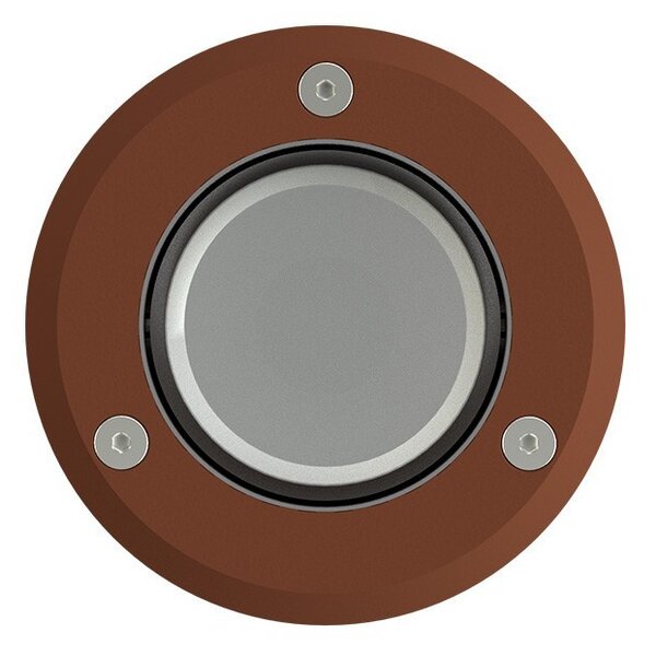 Faro Carrabile GU10 IP67 Orientabile INOX 304 Doppio Pressacavo - Corten