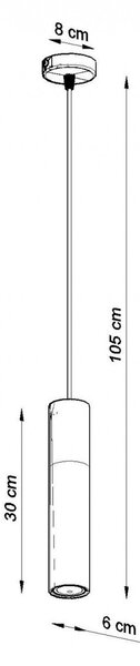 Lampadario a Sospensione PABLO 1 in Legno e Acciaio con base GU10