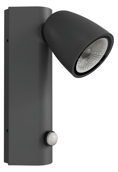 Applique da Esterno GU10 IP65 con Sensore Movimento AXIS - Grigia
