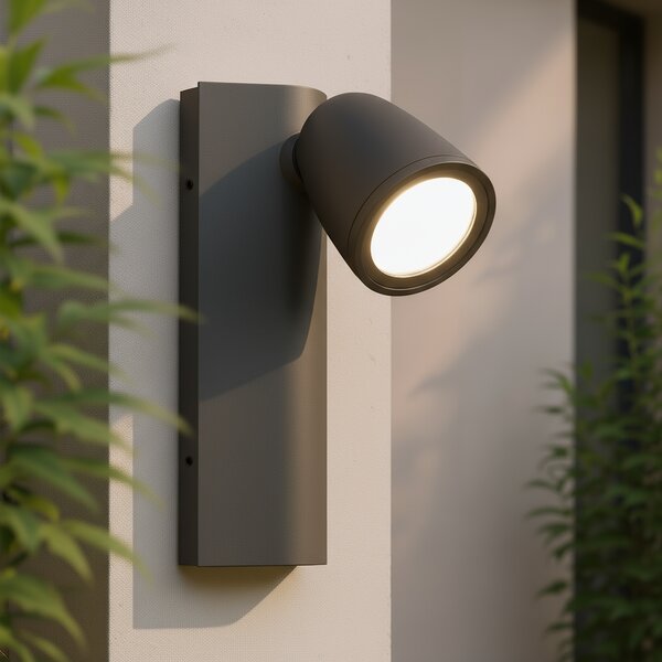 Applique da Esterno GU10 Orientabile IP65 Serie AXIS - Grigia