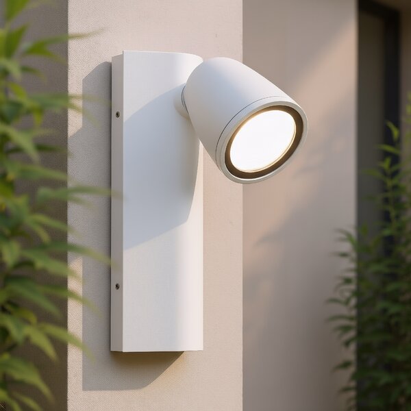 Applique da Esterno GU10 Orientabile IP65 Serie AXIS - Bianca